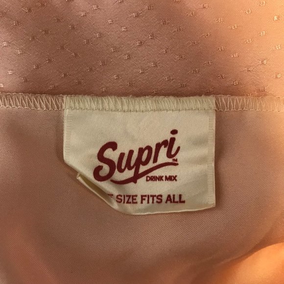 Vintage 70's Bathrobe Satin Silky Supri Drink Mix OS One Size Light Pink Kimono - Picture 7 of 8